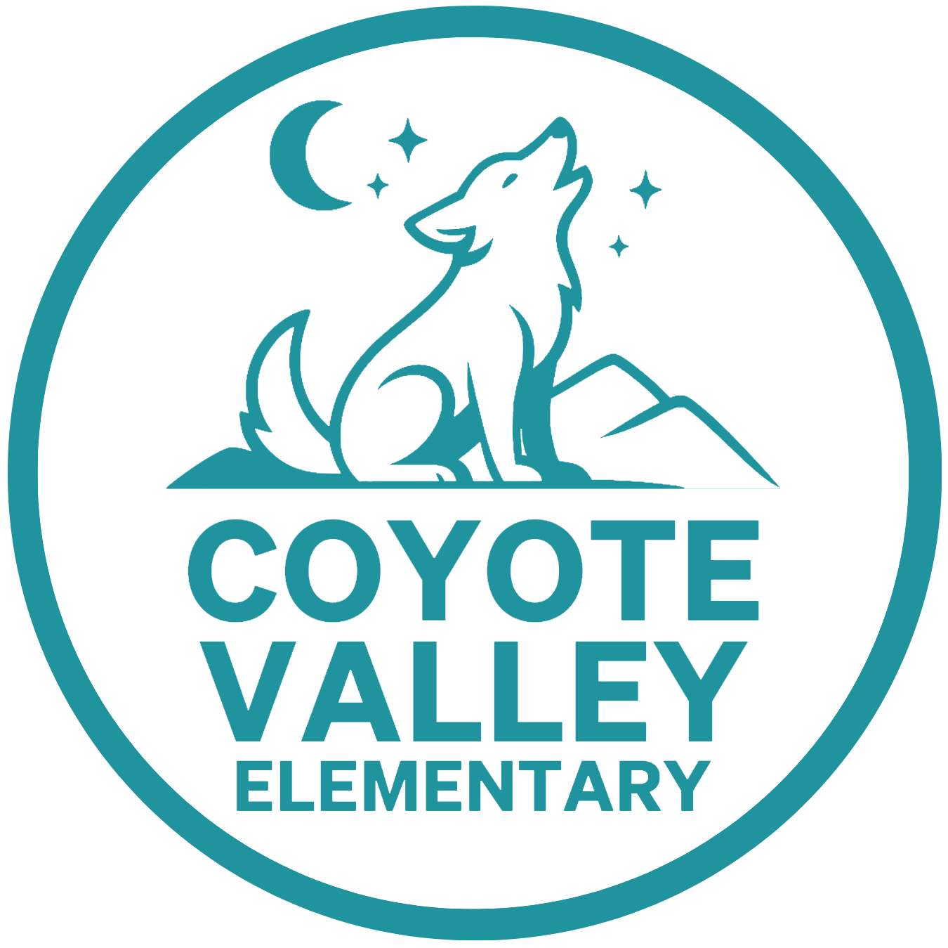 CVE Coyote Badge Logo Teal